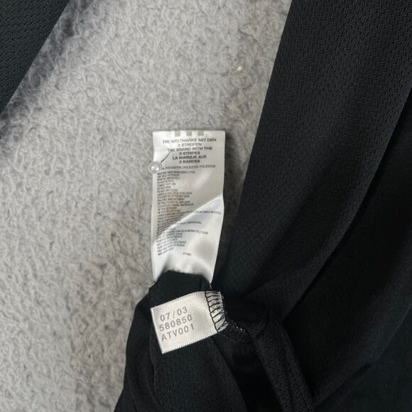 Adidas Jacket Men L Black 1/4 Zip Sweater Climacool Medium Weight Mesh Pullover - Picture 6 of 10